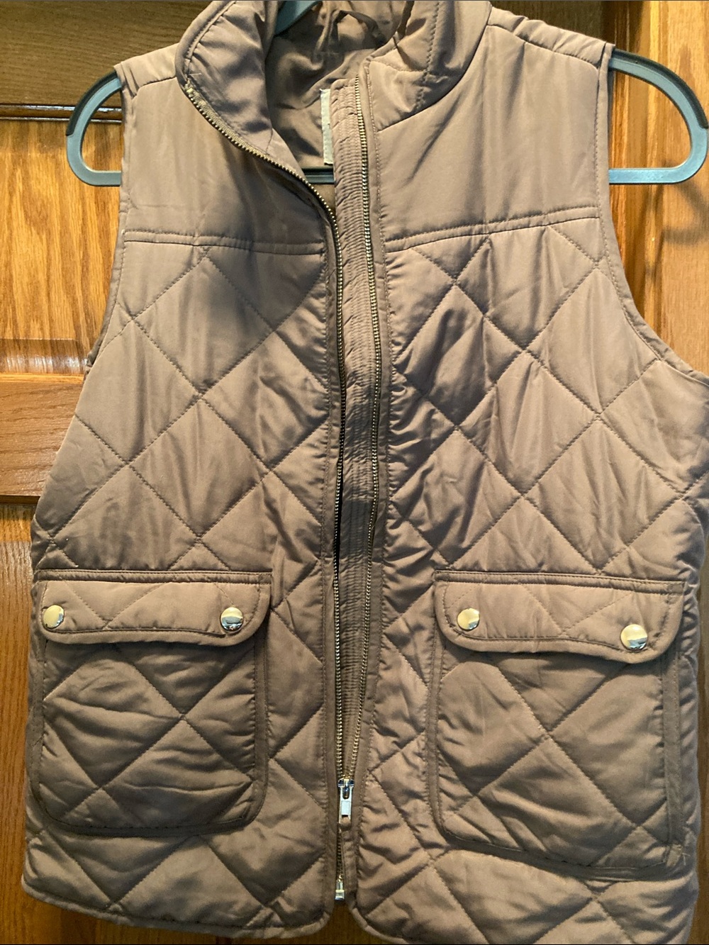 Thread & Supply Quilted Brown Kids Puffer Vest
